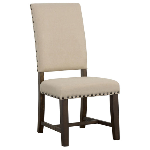 Twain Upholstered Side Chairs Beige (Set of 2) image
