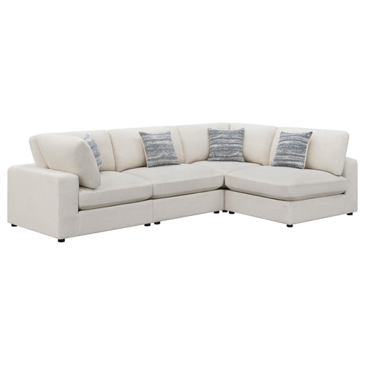 Serene 4-piece Upholstered Modular Sectional Beige image