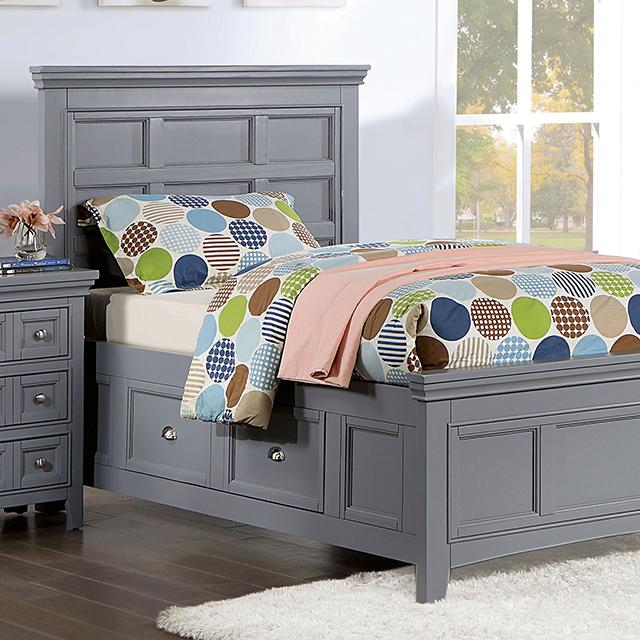 CASTLILE Twin Bed, Gray image