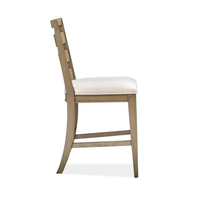 Magnussen Furniture Bellevue Manor Counter Dining Side Chair in White Weathered Shutter