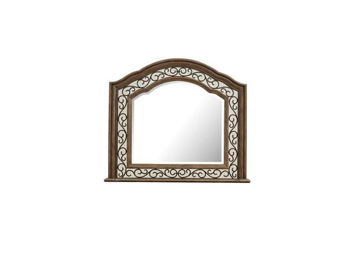 Magnussen Furniture Durango Shaped Mirror in Willadeene Brown image