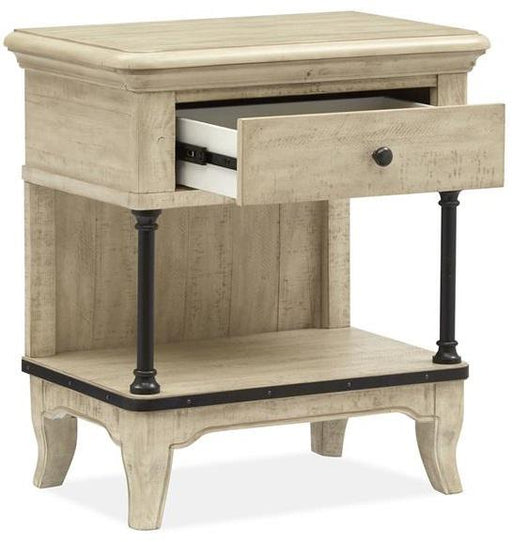 Magnussen Furniture Harlow Open Nightstand in Weathered Bisque image