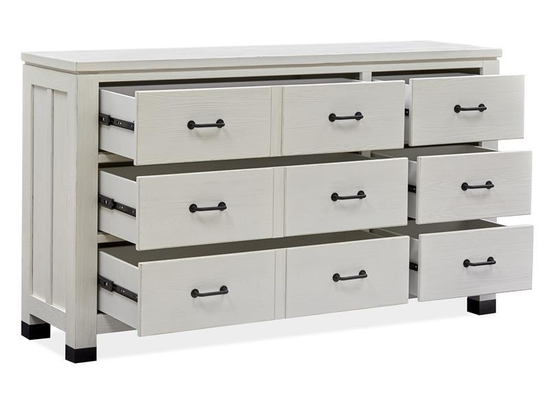 Magnussen Furniture Harper Springs Drawer Dresser in Silo White