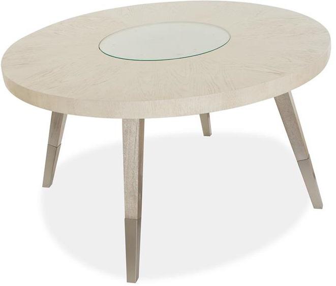 Magnussen Furniture Lenox Round Dining Table in Acadia White