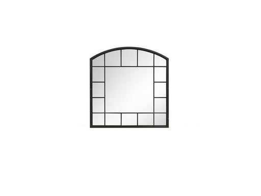Magnussen Furniture Madison Heights Shaped Mirror in Weathered Fawn image