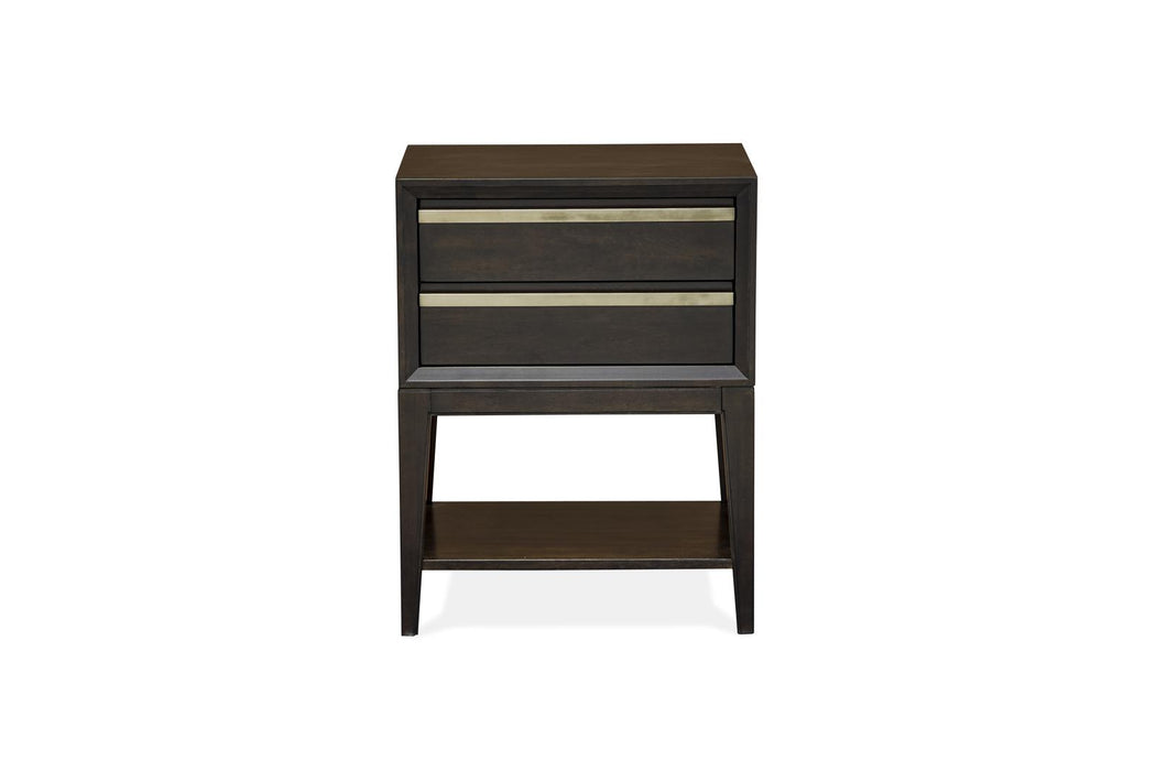 Magnussen Furniture Modern Geometry Open Nightstand in French Roast image