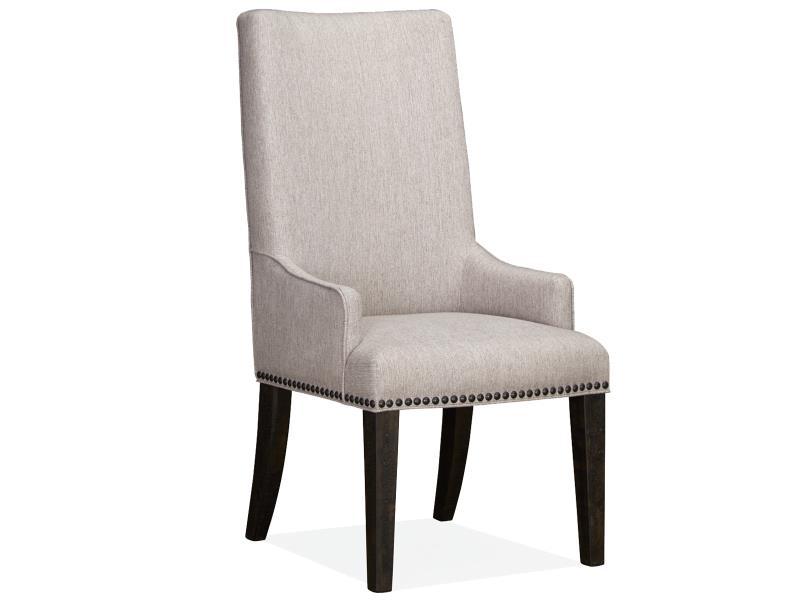 Magnussen Furniture Sloan Upholstered Host Side Chair in Peppercorn (Set of 2) image