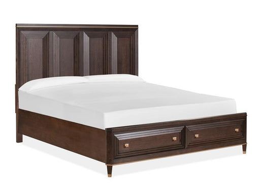 Magnussen Furniture Zephyr King Panel Storage Bed in Sable image
