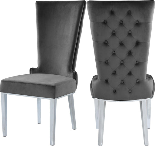 Serafina Grey Velvet Dining Chair image