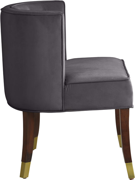 Perry Grey Velvet Dining Chair