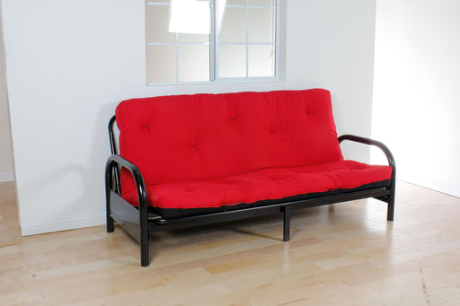 Nabila Red & Black Full Futon Mattress, 6"H image