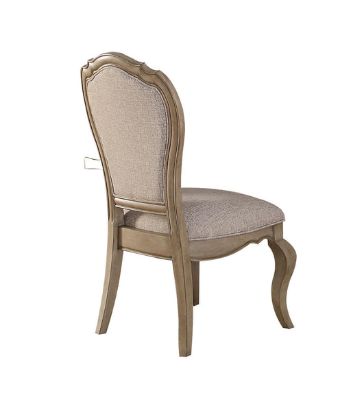 Chelmsford Beige Fabric & Antique Taupe Side Chair image