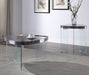 Noland Gray High Gloss & Clear Glass Coffee Table image