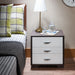 Eloy White & Black Accent Table image