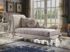 Picardy Antique Pearl & Fabric Chaise w/ Pillows image