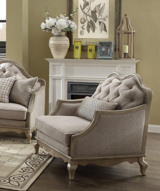 Acme Chelmsford Chair in Beige 56052 image