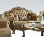 Acme Dresden Loveseat w/ 3 Pillows in Gold Patina 53161 image