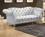 Acme Furniture Dixie Loveseat in Metallic Silver 52781 image